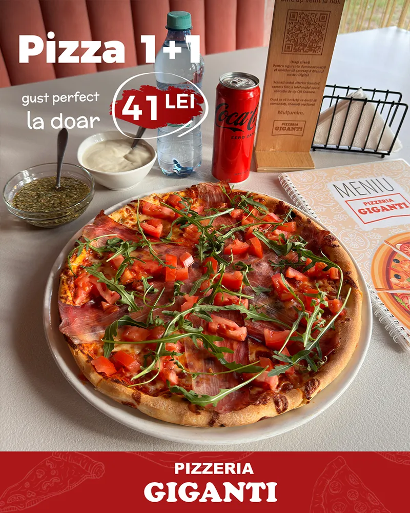 oferta pizza 1+1 gratis oradea pizzerie giganti rogerius